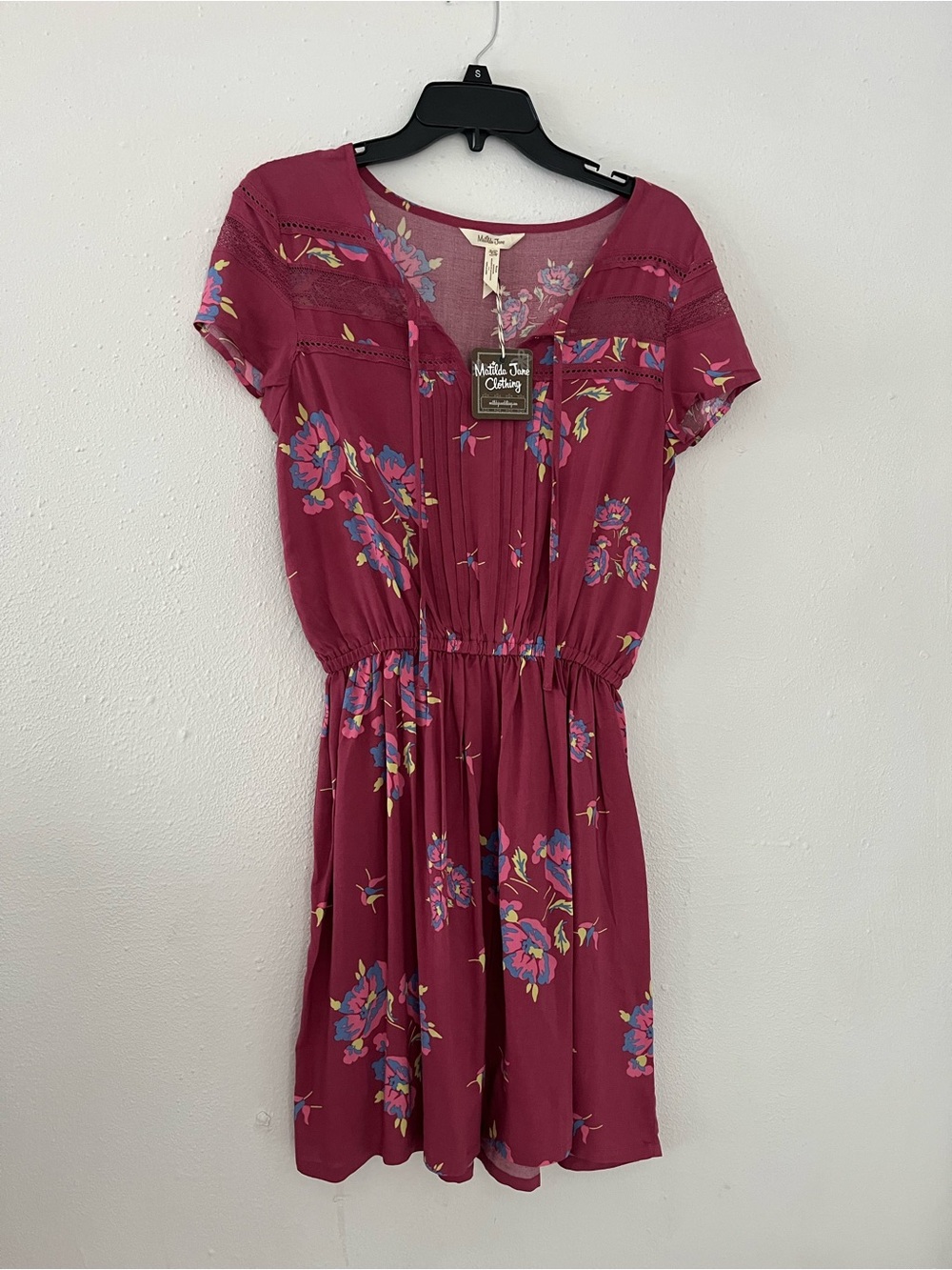 Matilda Jane Berry Floral Short Sleeve Mini Dress
